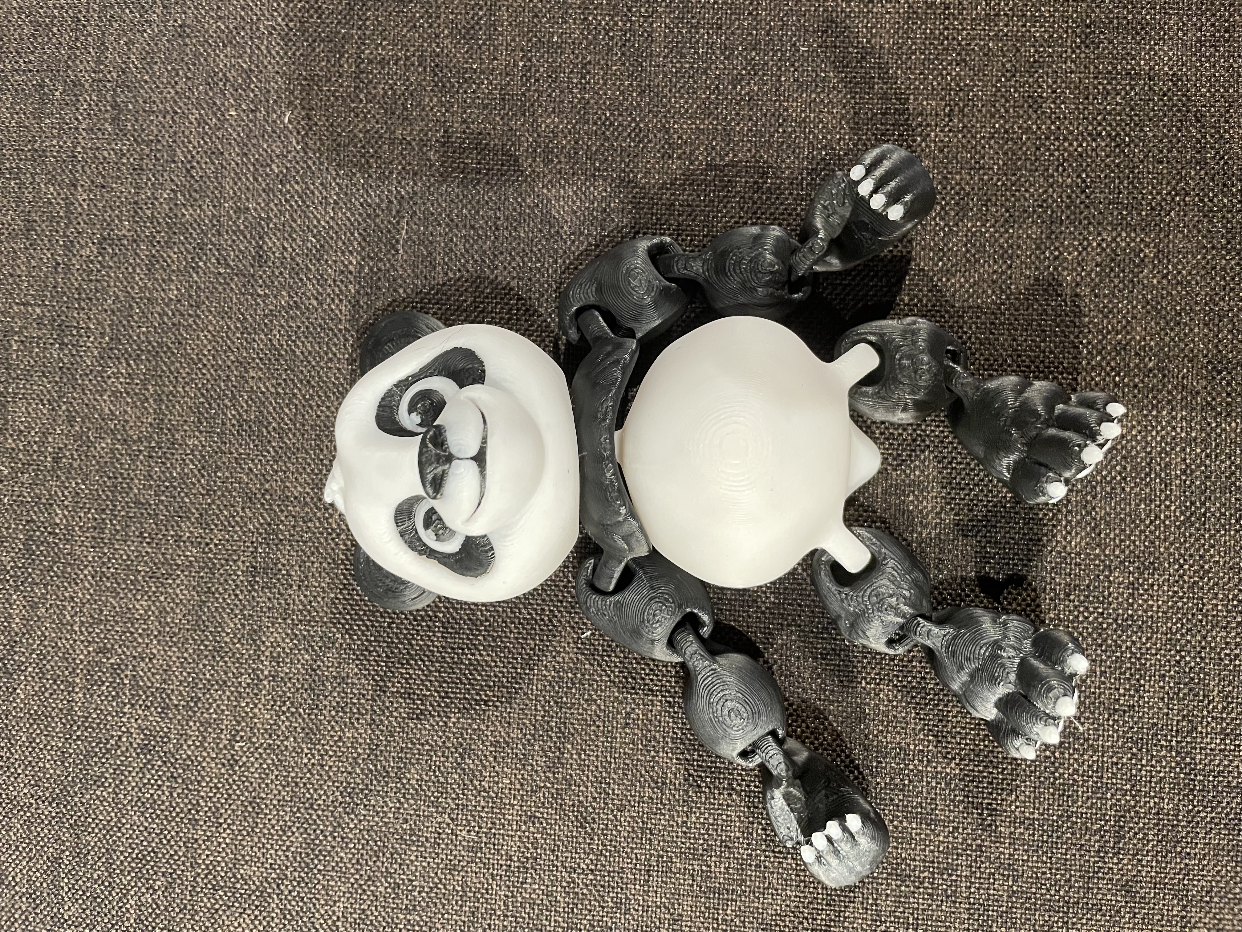 White Articulated Panda