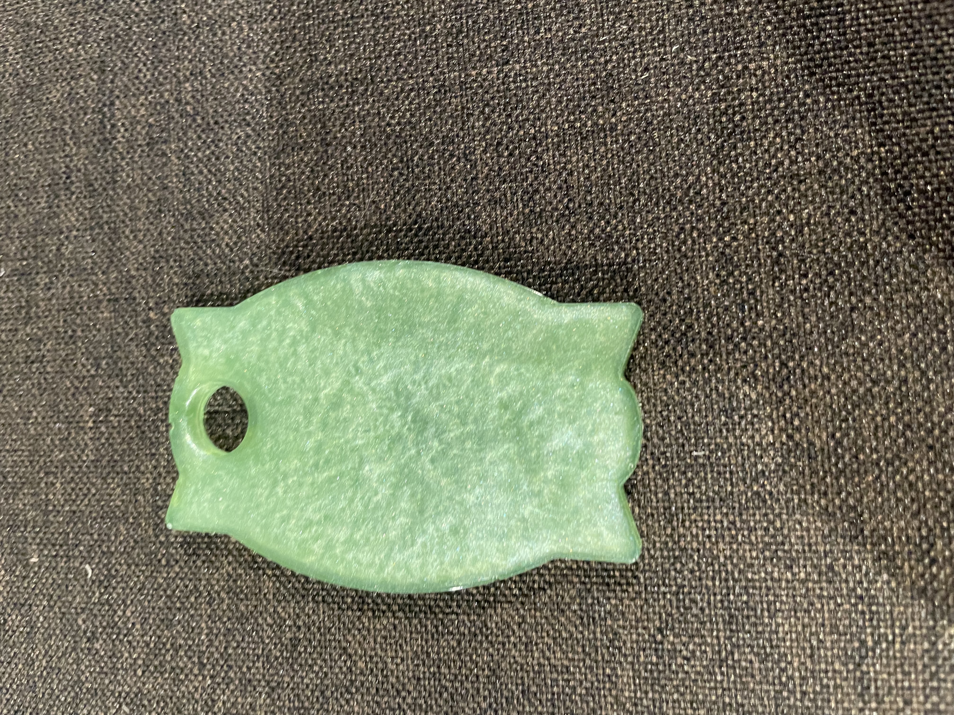 Green Cat Bag Tag