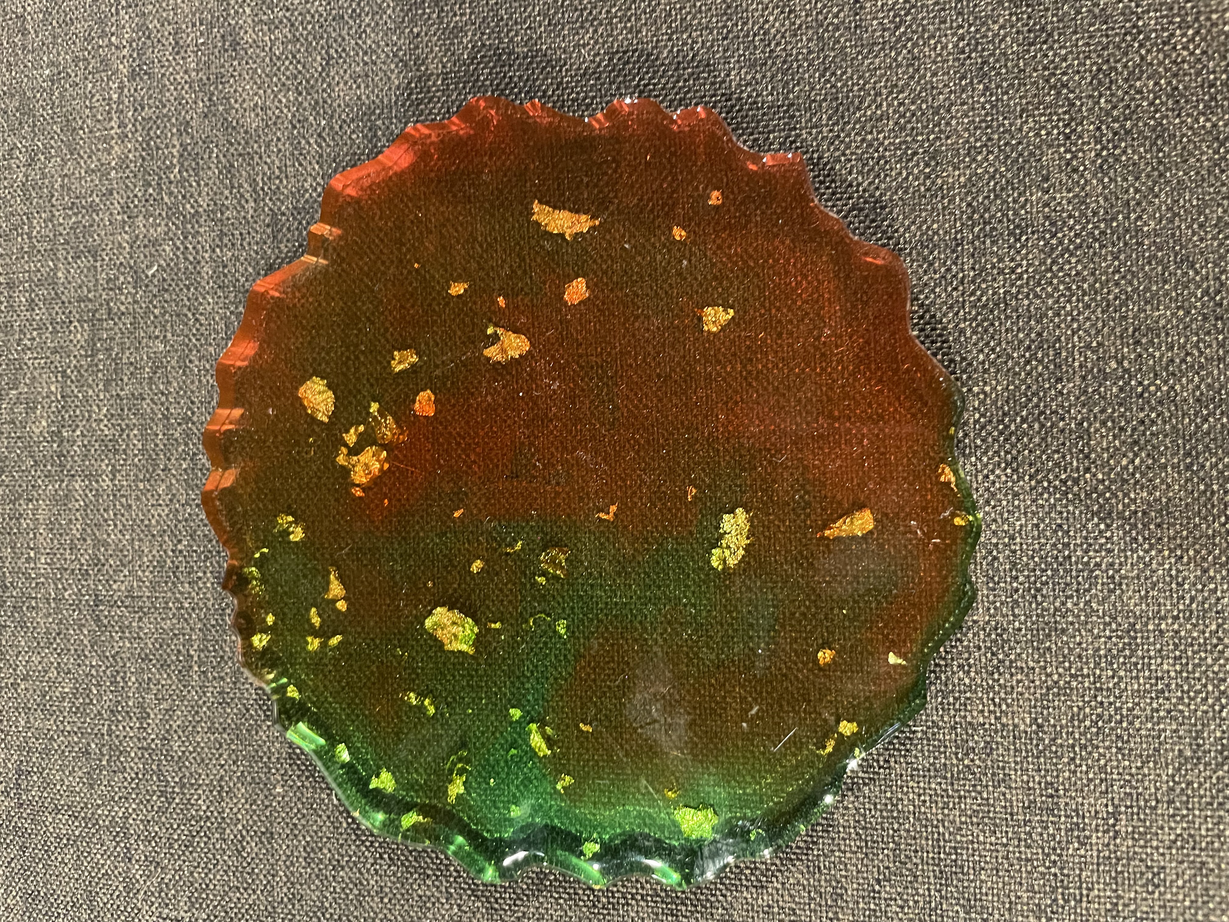 Autumn Ruffled Coaster