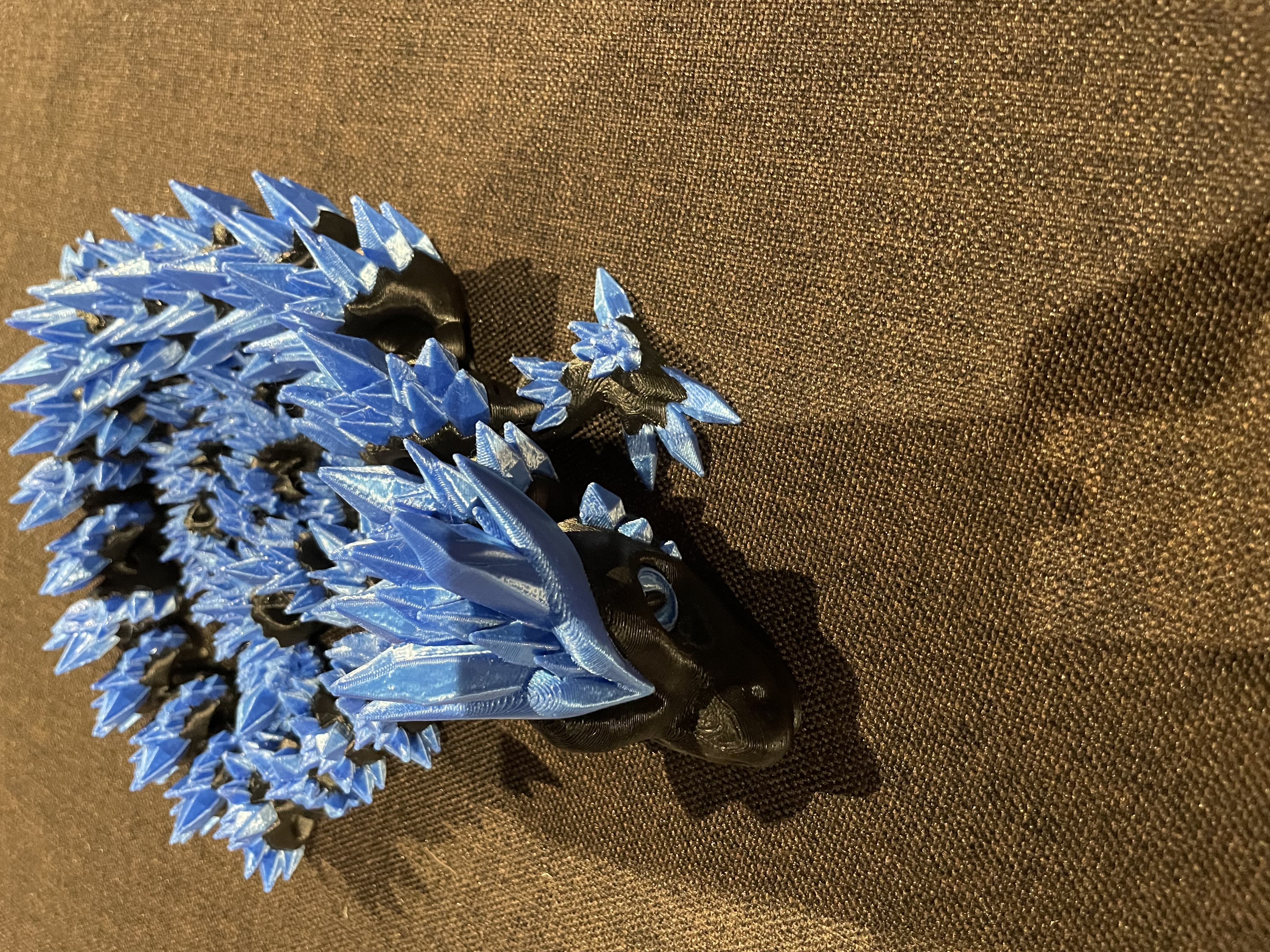Crystal Blue Articulated Dragon