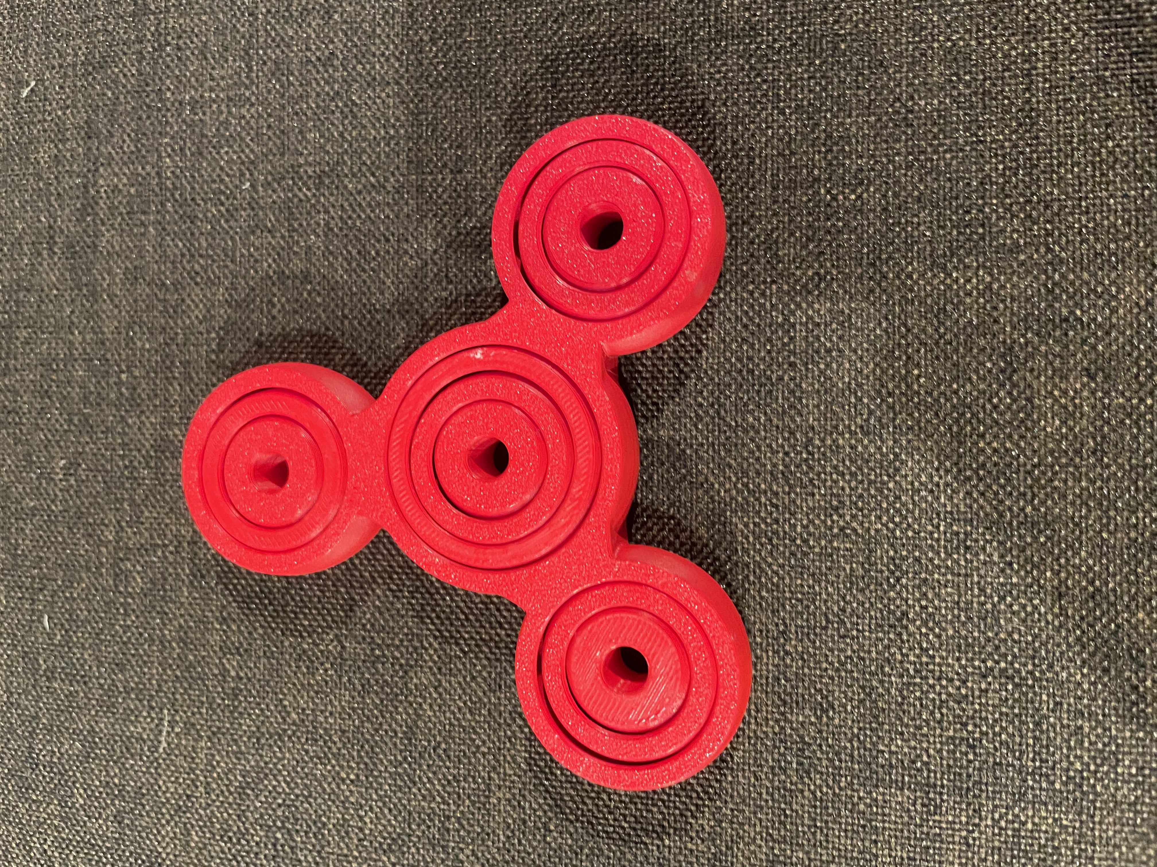 Red 3-Blade Spinner