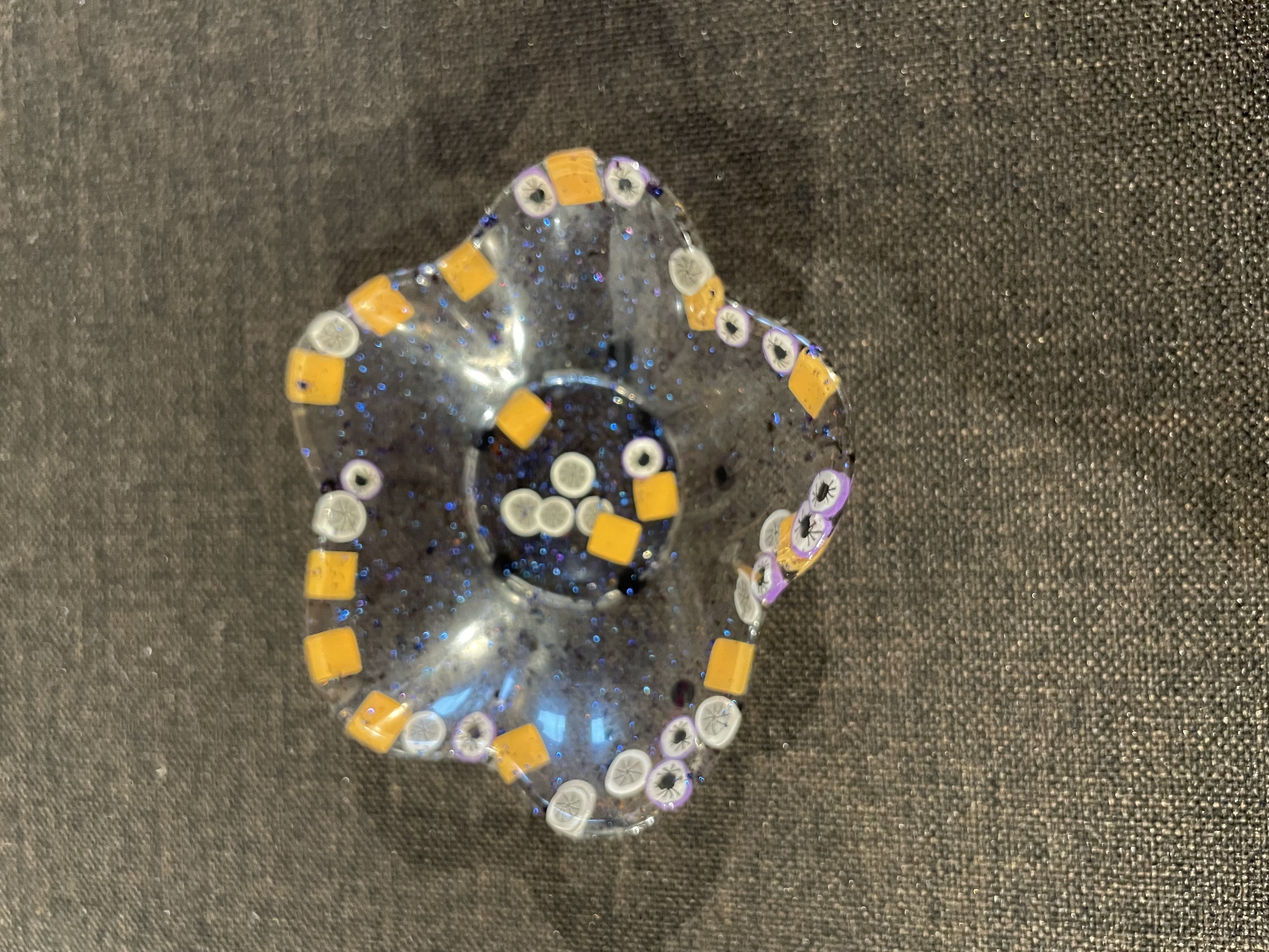 Checker Petal Bowl