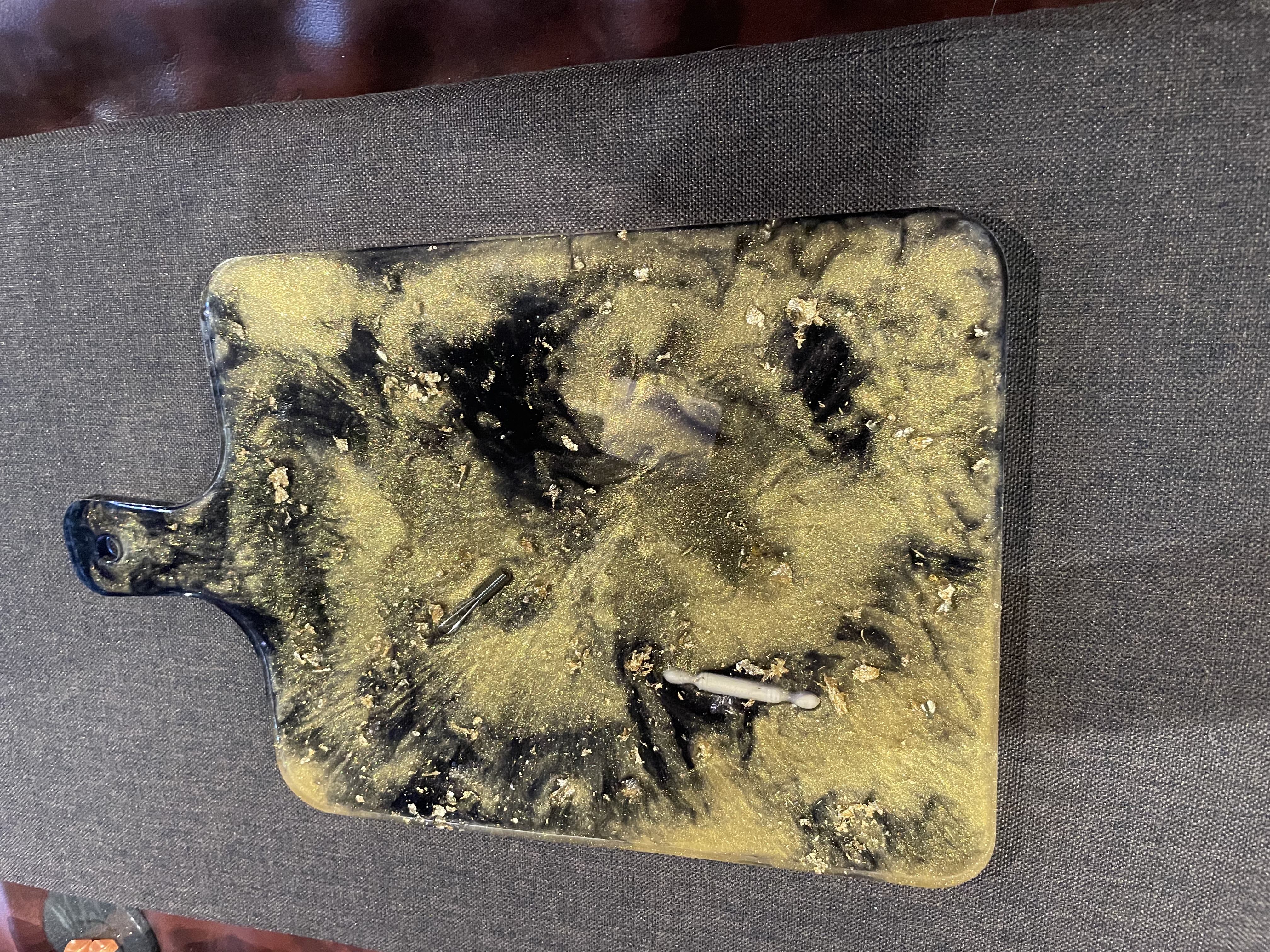 Black Gold Charcuterie Board