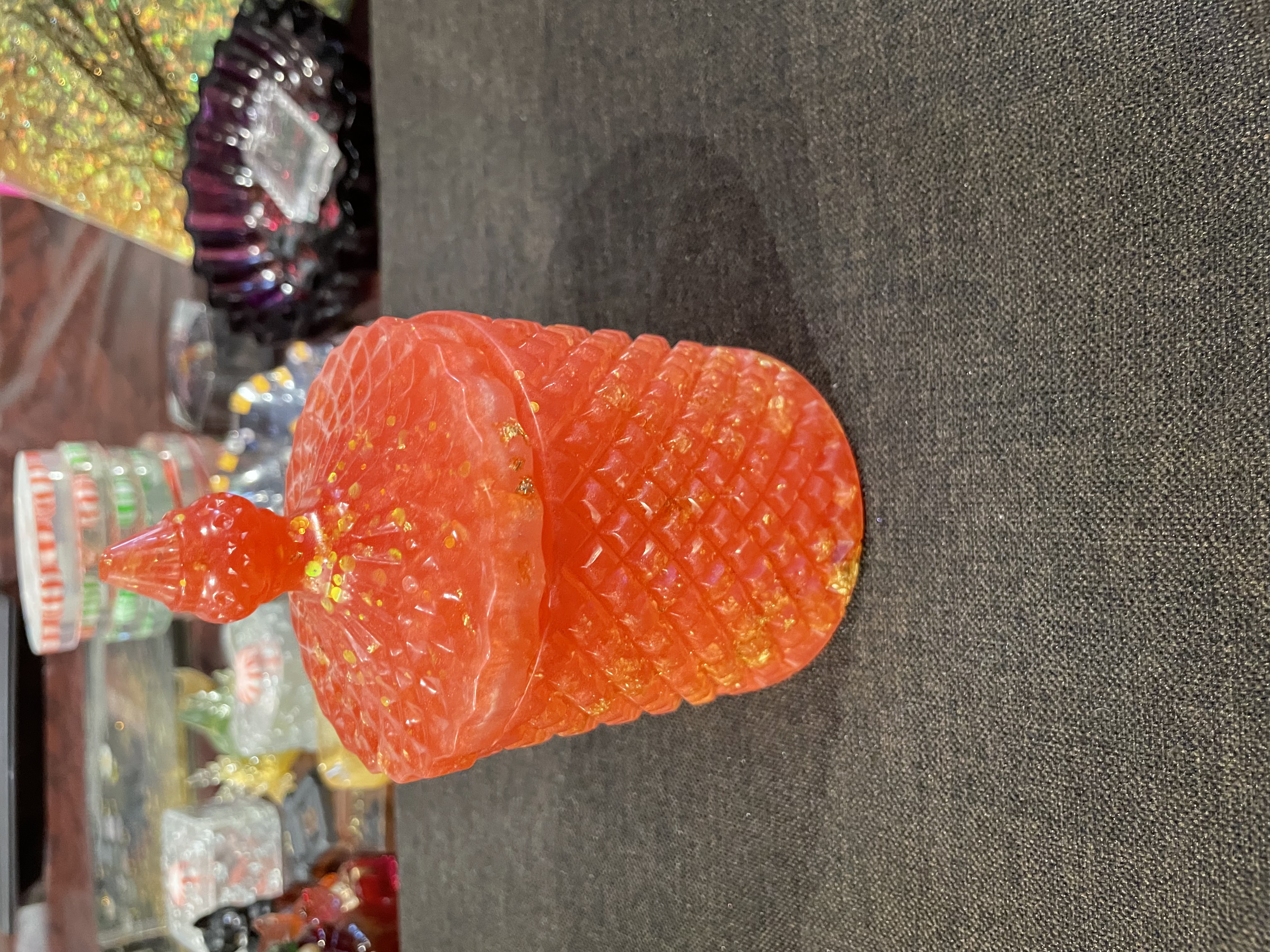 Coral Dragon Scale Container